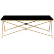Golden Steel Leg Coffee Table