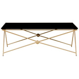 Golden Steel Leg Coffee Table