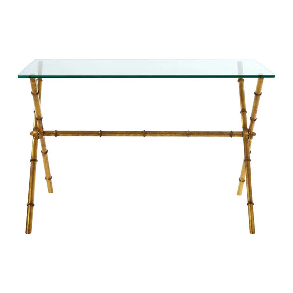 Golden Bamboo Console Table