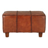 Mid-Century Leather Bench
