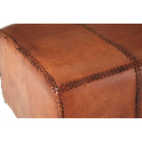 Mid-Century Leather Bench
