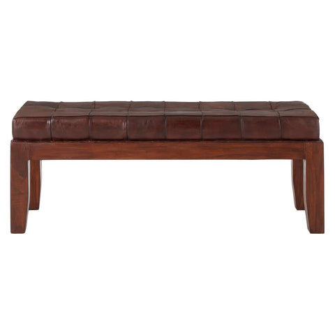 Luxe Leather Bench
