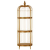 Golden Birdcage Shelf Unit