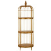 Golden Birdcage Shelf Unit