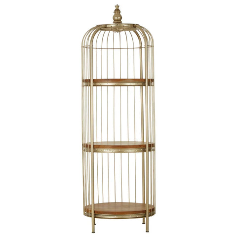 Champagne Gold Birdcage Shelf