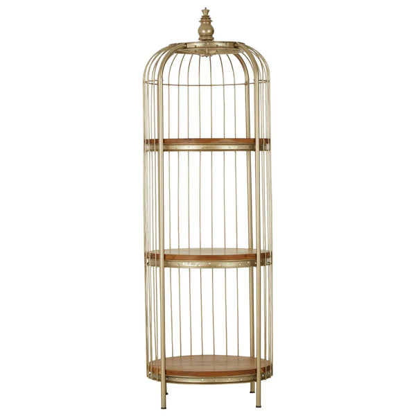 Champagne Gold Birdcage Shelf