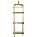 Champagne Gold Birdcage Shelf