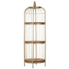 Champagne Gold Birdcage Shelf