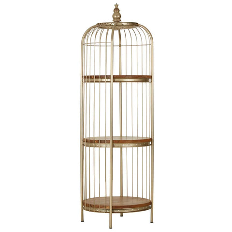 Champagne Gold Birdcage Shelf