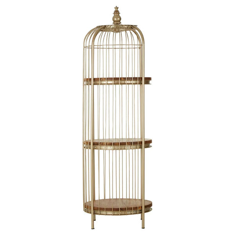 Champagne Gold Birdcage Shelf