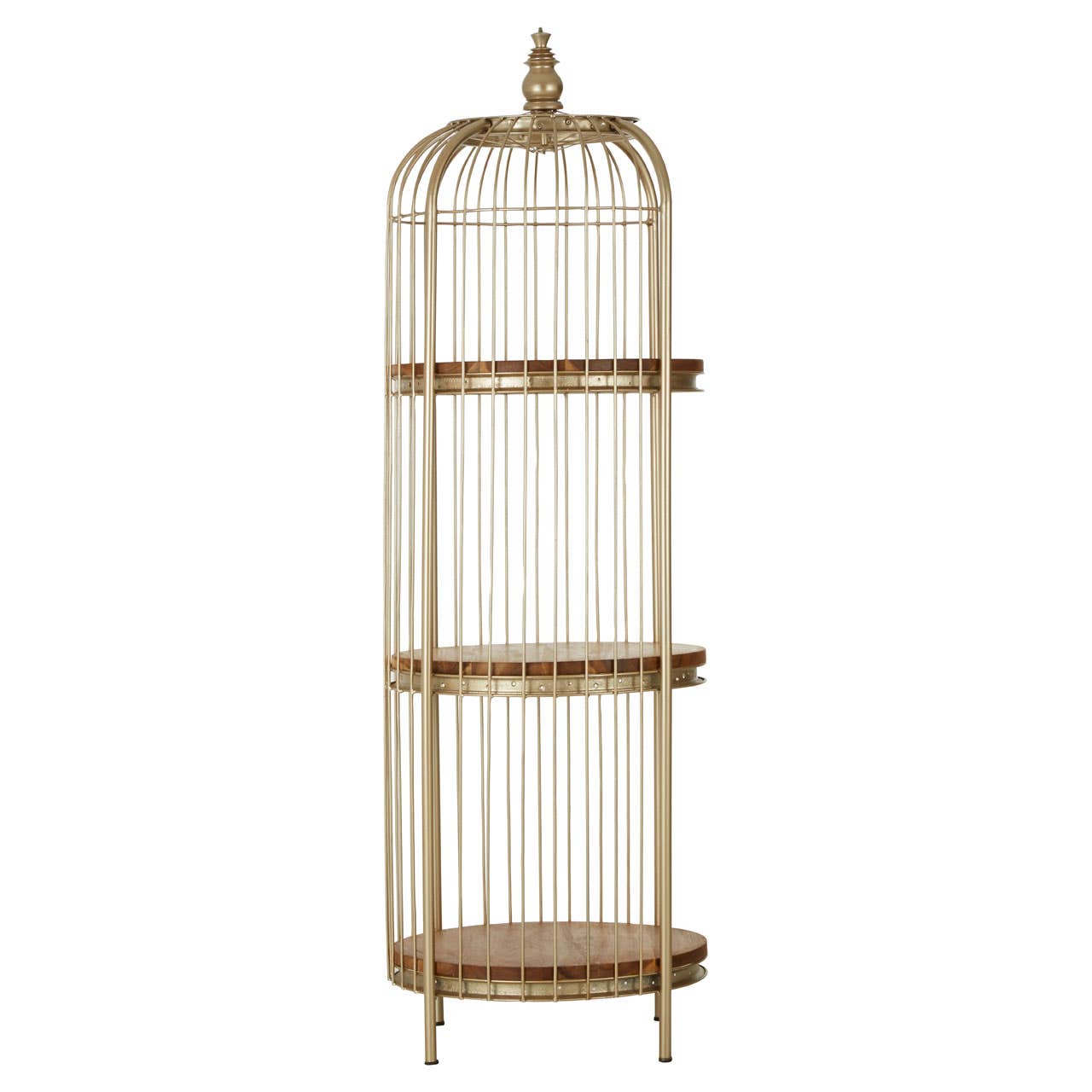 Champagne Gold Birdcage Shelf