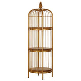 Luxe Gold Birdcage Shelf
