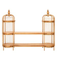 Golden Birdcage Shelf Unit
