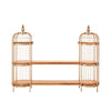 Champagne Gold Birdcage Shelf