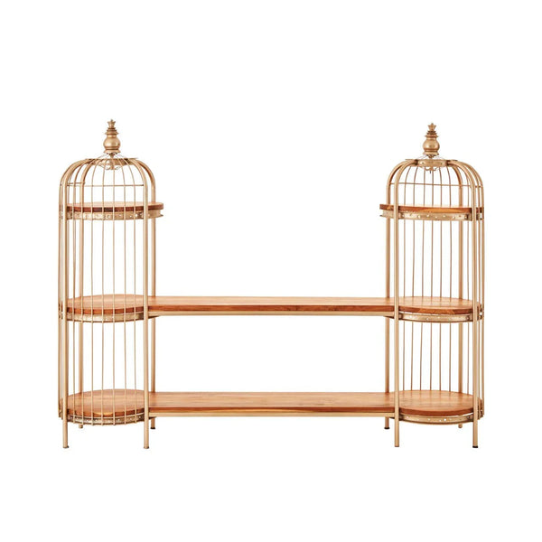 Champagne Gold Birdcage Shelf
