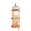 Champagne Gold Birdcage Shelf