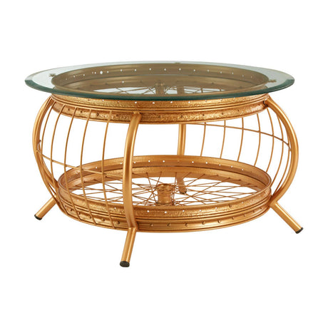 Golden Bicycle Coffee Table