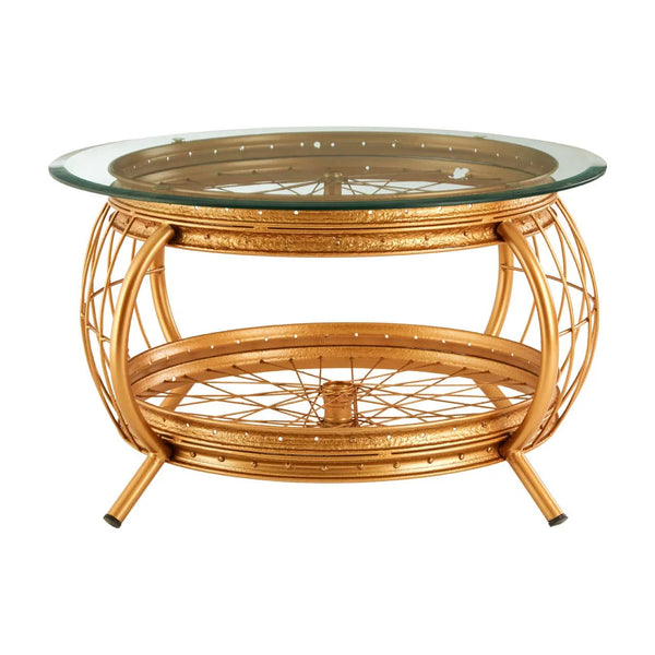 Golden Bicycle Coffee Table
