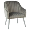 Modern Grey Channel Armchair