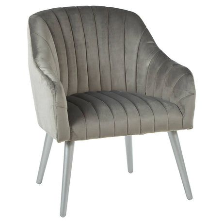 Modern Grey Channel Armchair