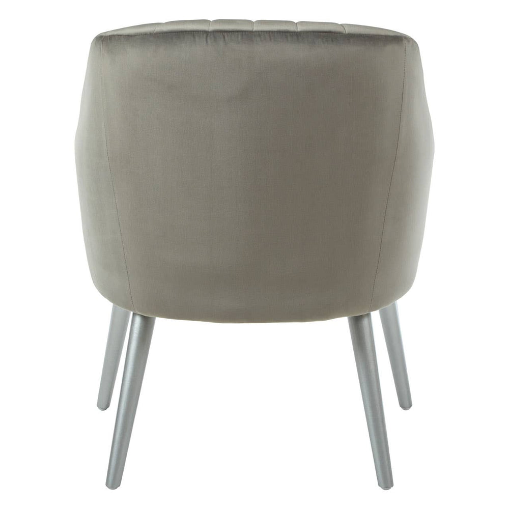 Modern Grey Channel Armchair