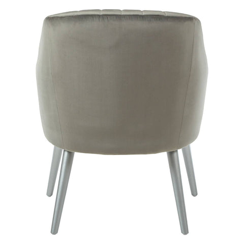 Modern Grey Channel Armchair