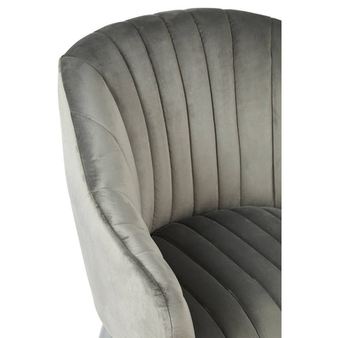 Modern Grey Channel Armchair