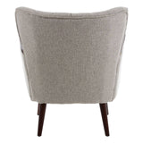 Luxe Channel Tufted Armchair