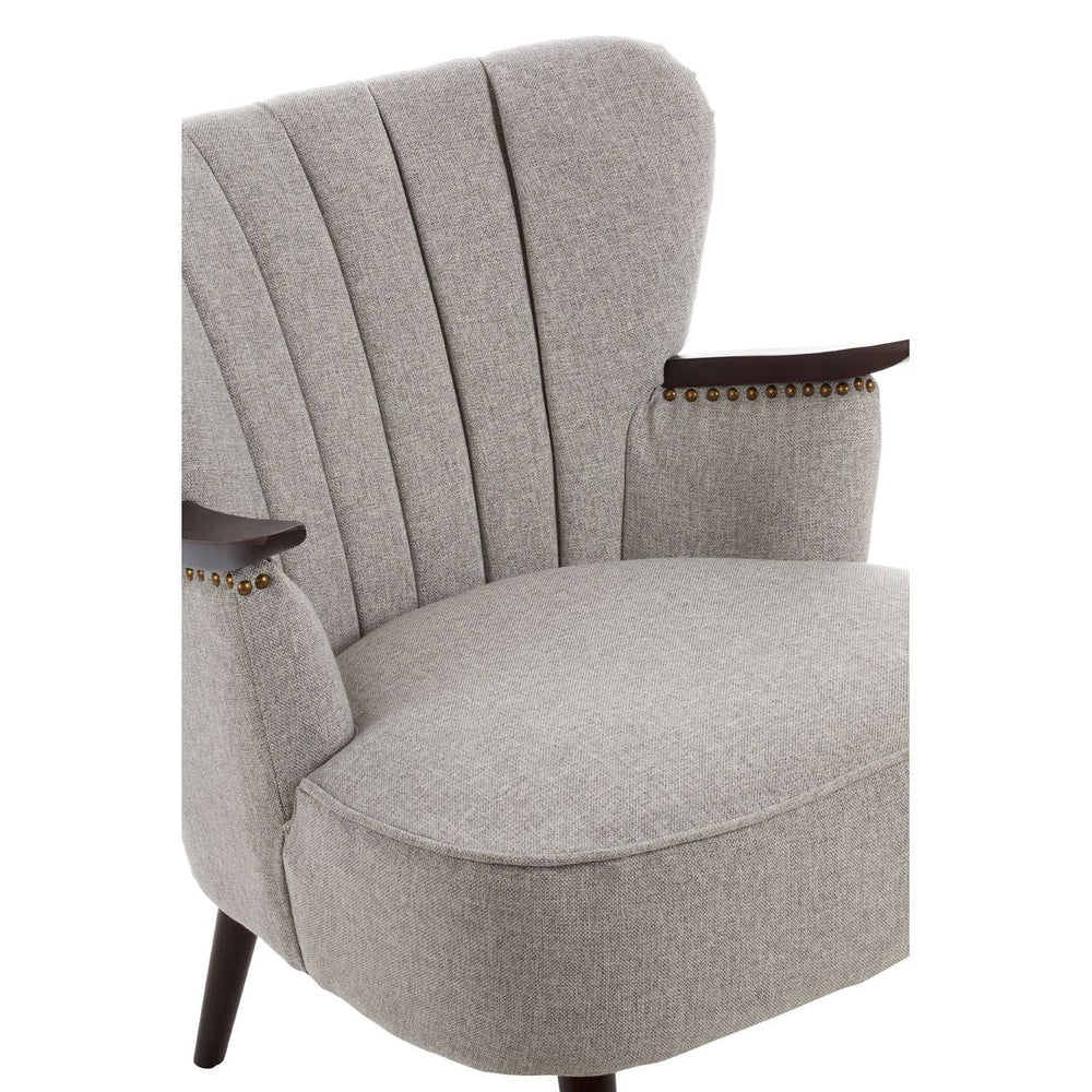 Luxe Channel Tufted Armchair