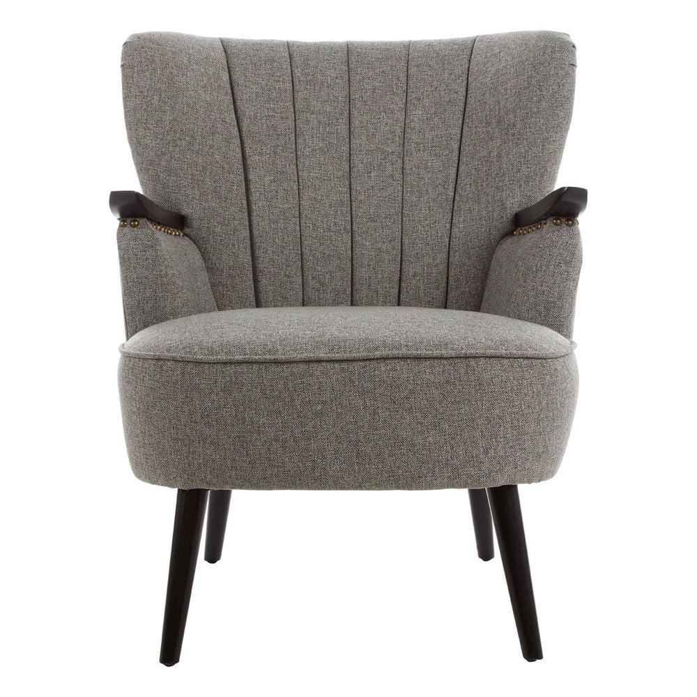 Luxe Channel-Tufted Armchair