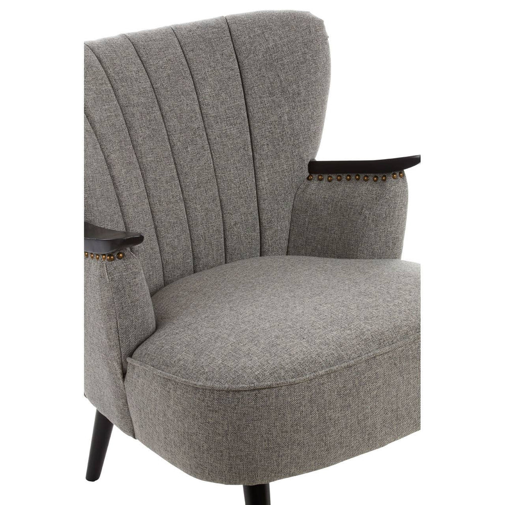 Luxe Channel-Tufted Armchair