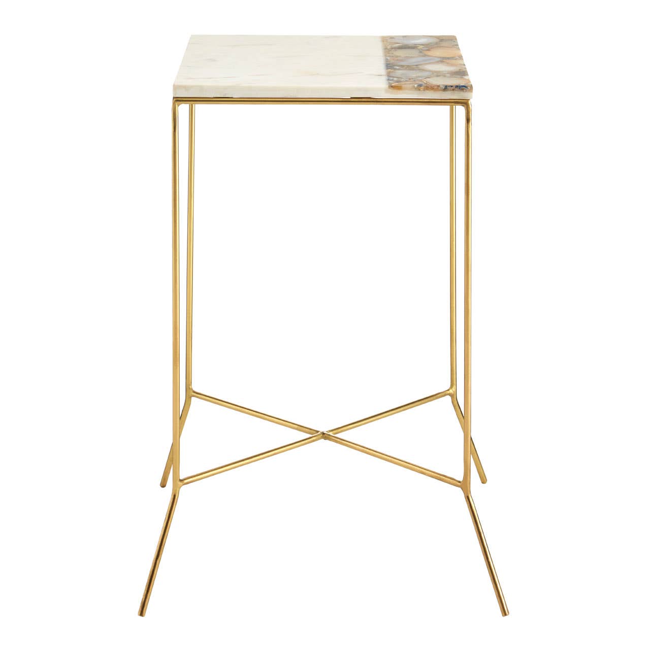 Marble Agate Side Table