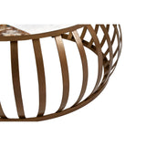 Brass Finish Iron Coffee Table