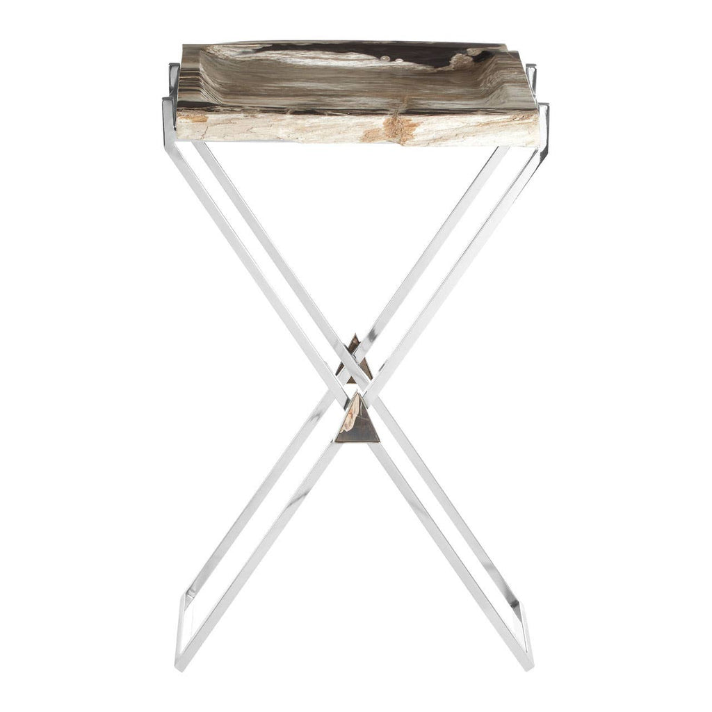 Fossil Wood Side Table
