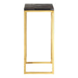 Luxury Petrified Wood Brass Table