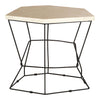 Onyx Stone Hexagonal Side Table