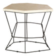 Onyx Stone Hexagonal Side Table