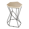 Onyx Stone Hexagonal Side Table