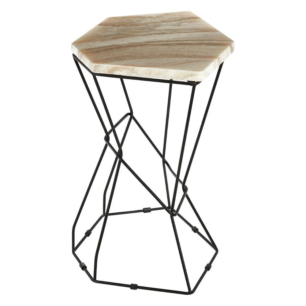 Onyx Hexagonal Side Table