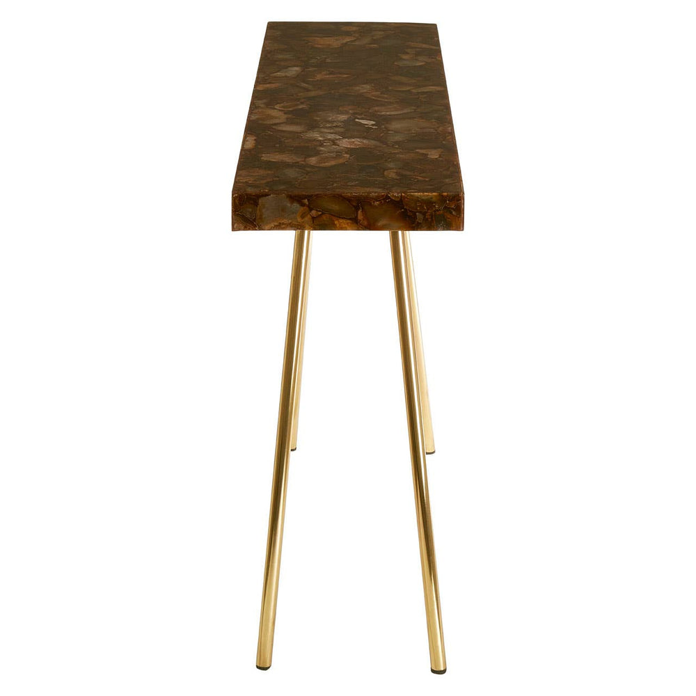 Agate Gemstone Console Table