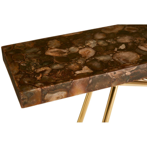 Agate Gemstone Console Table