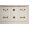 Ornate White 3-Drawer Chest
