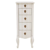 Carved Wood Distressed Chest