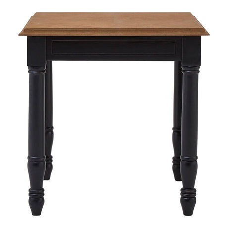 Rustic Bayur Wood Side Table