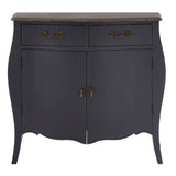 Loire Dark Grey Sideboard with Brass Coloured Handles