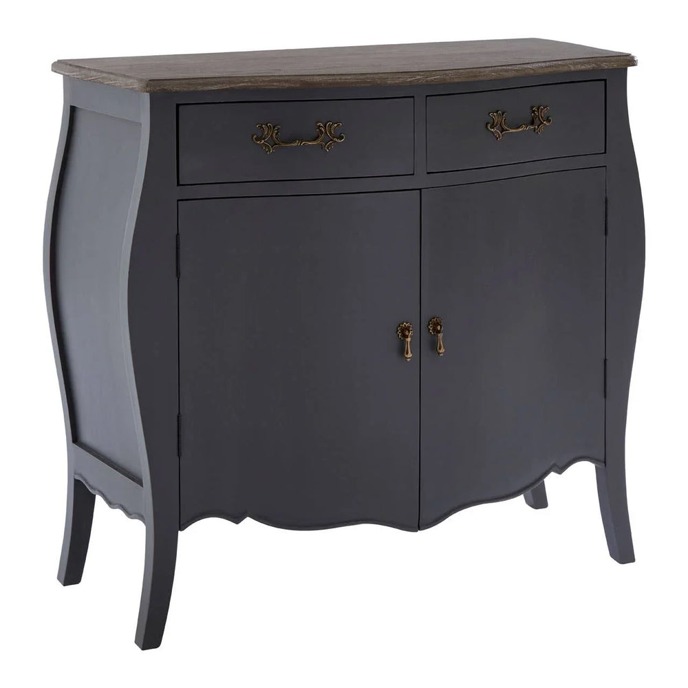 Loire Dark Grey Sideboard with Brass Coloured Handles