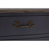 Loire Dark Grey Sideboard with Brass Coloured Handles
