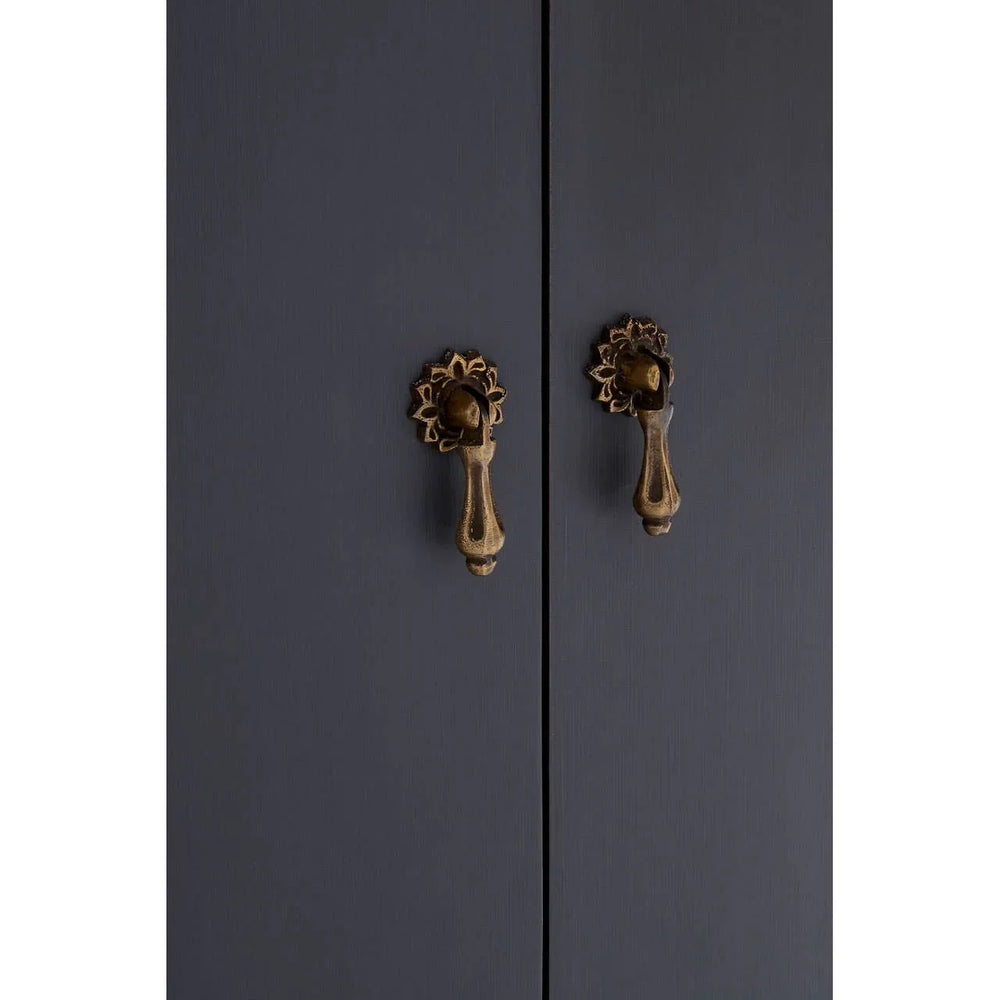 Loire Dark Grey Sideboard with Brass Coloured Handles