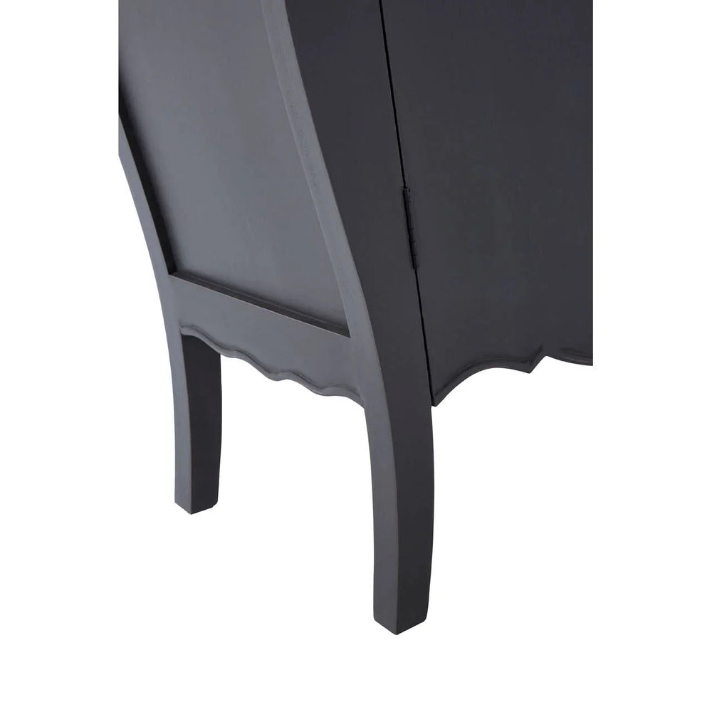 Loire Dark Grey Sideboard with Brass Coloured Handles