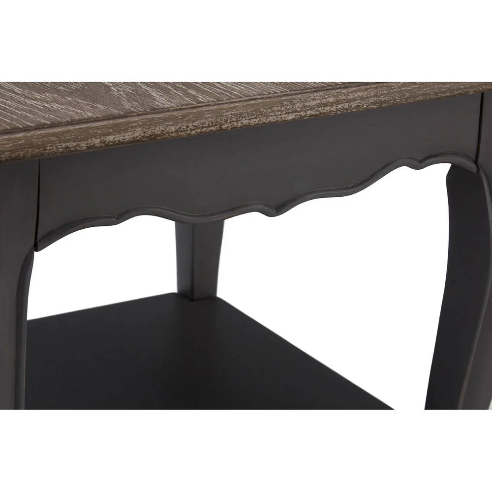 Elegant Grey Wood Console Table